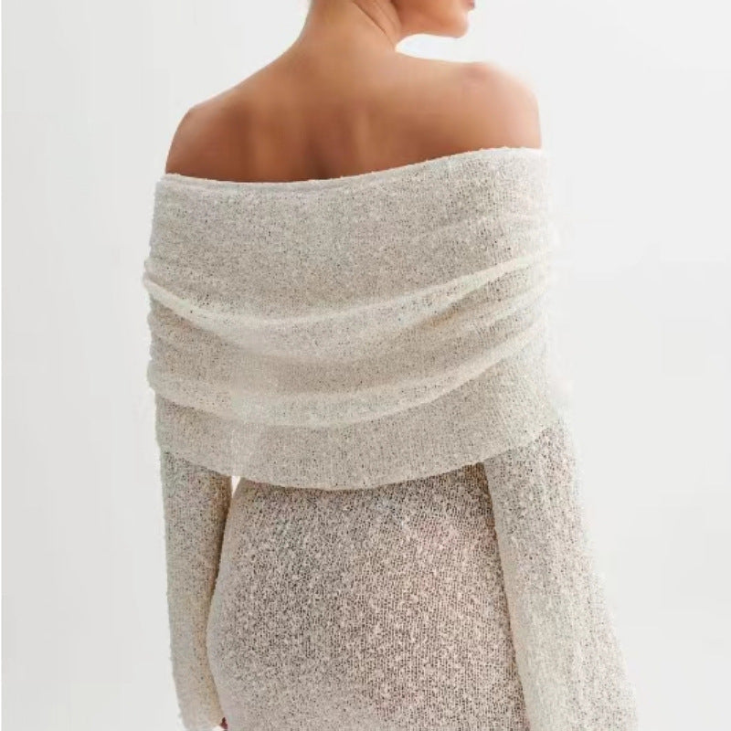 Effortlessly Chic – The Perfect Off-Shoulder Dress for Every Occasion! My Store