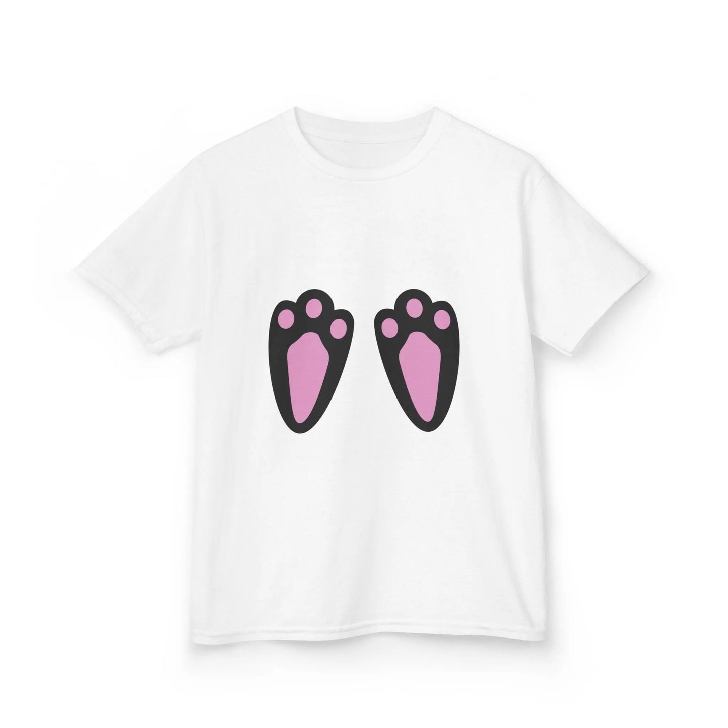 Easter Bunny Feet Kids Heavy Cotton Tee Printify