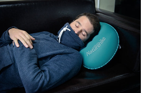 AirEase™ Compact Travel Pillow – Inflates in Seconds, Comforts for Hours