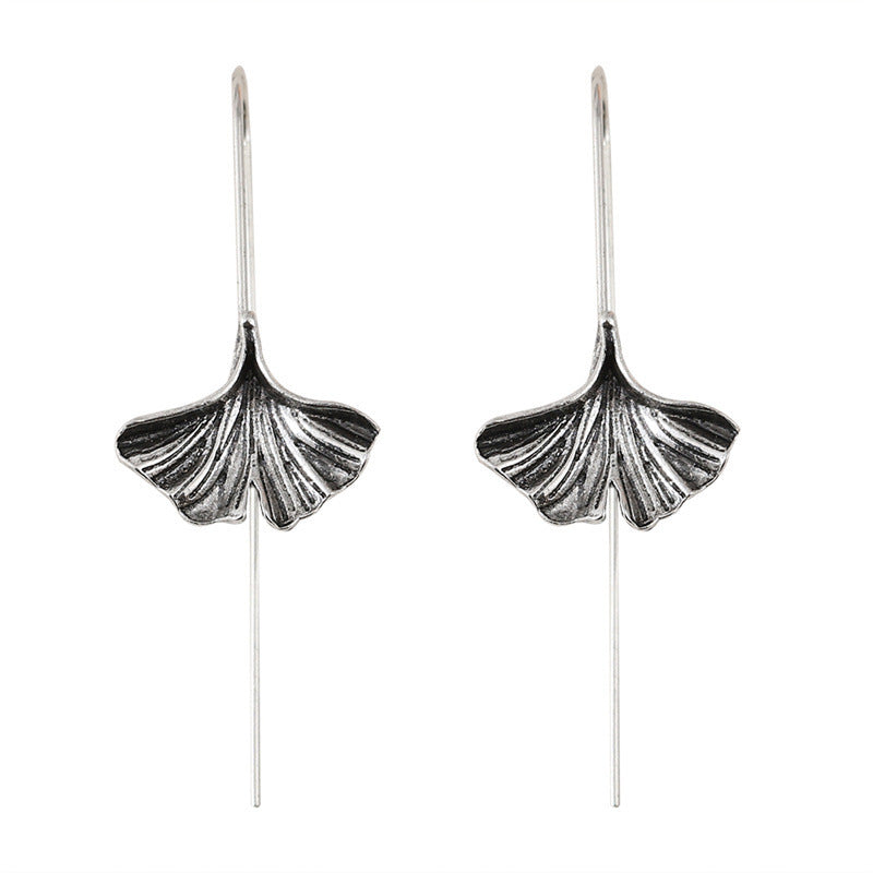 Personality Art Temperament Leaf Earrings My Store