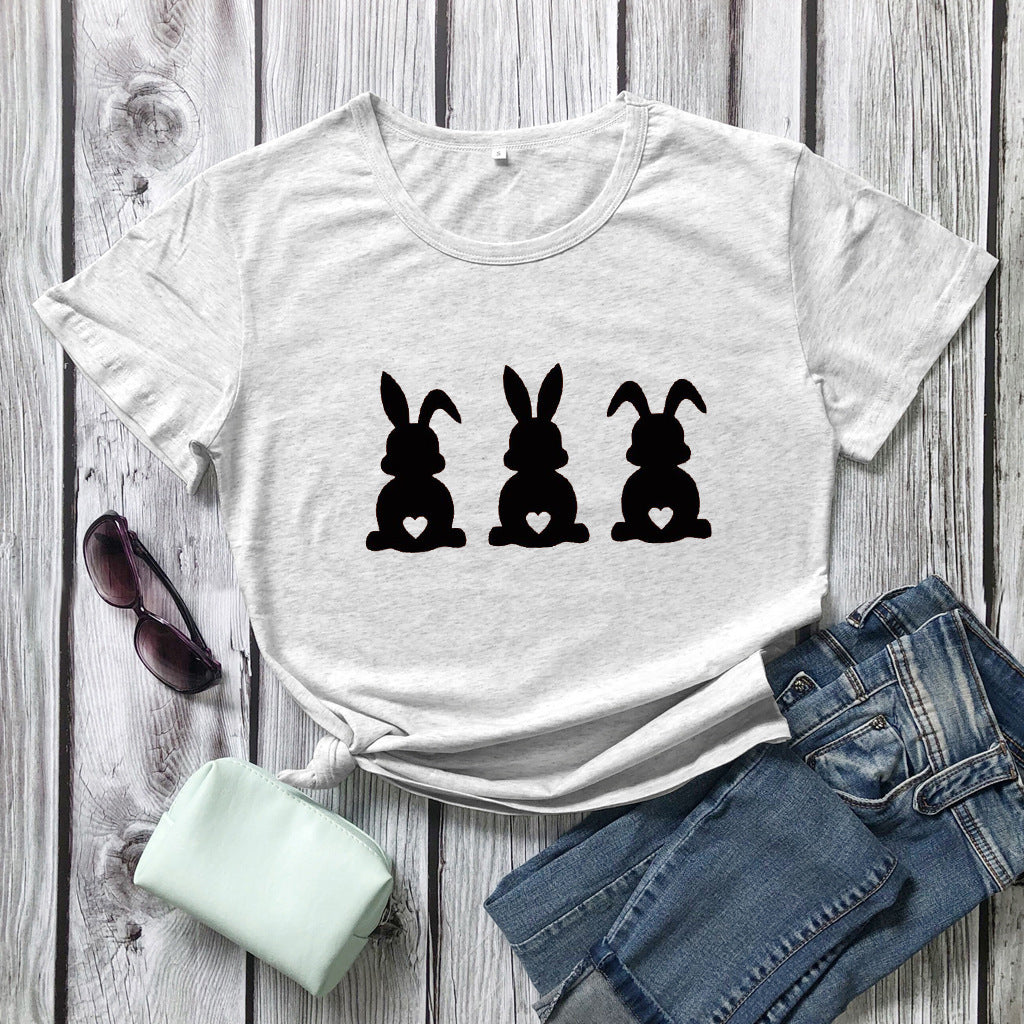 "Hop into Easter with the Cutest Bunny Print Tee!" My Store