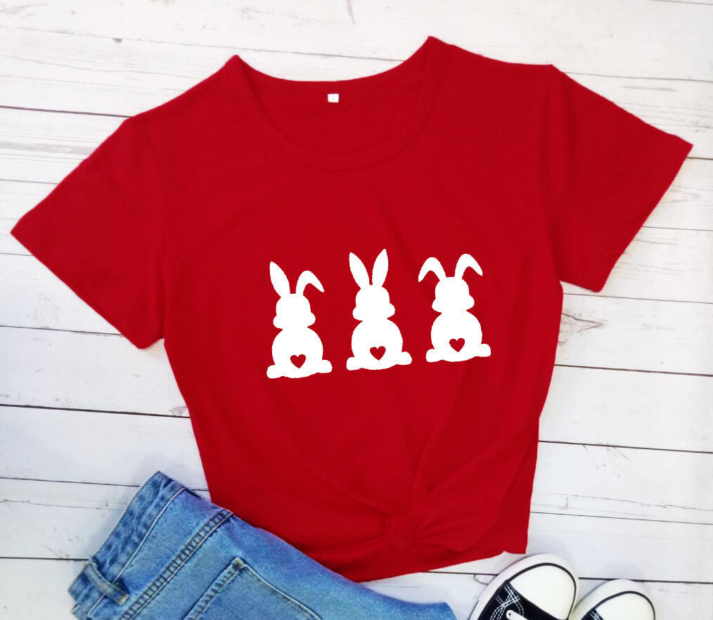 "Hop into Easter with the Cutest Bunny Print Tee!" My Store