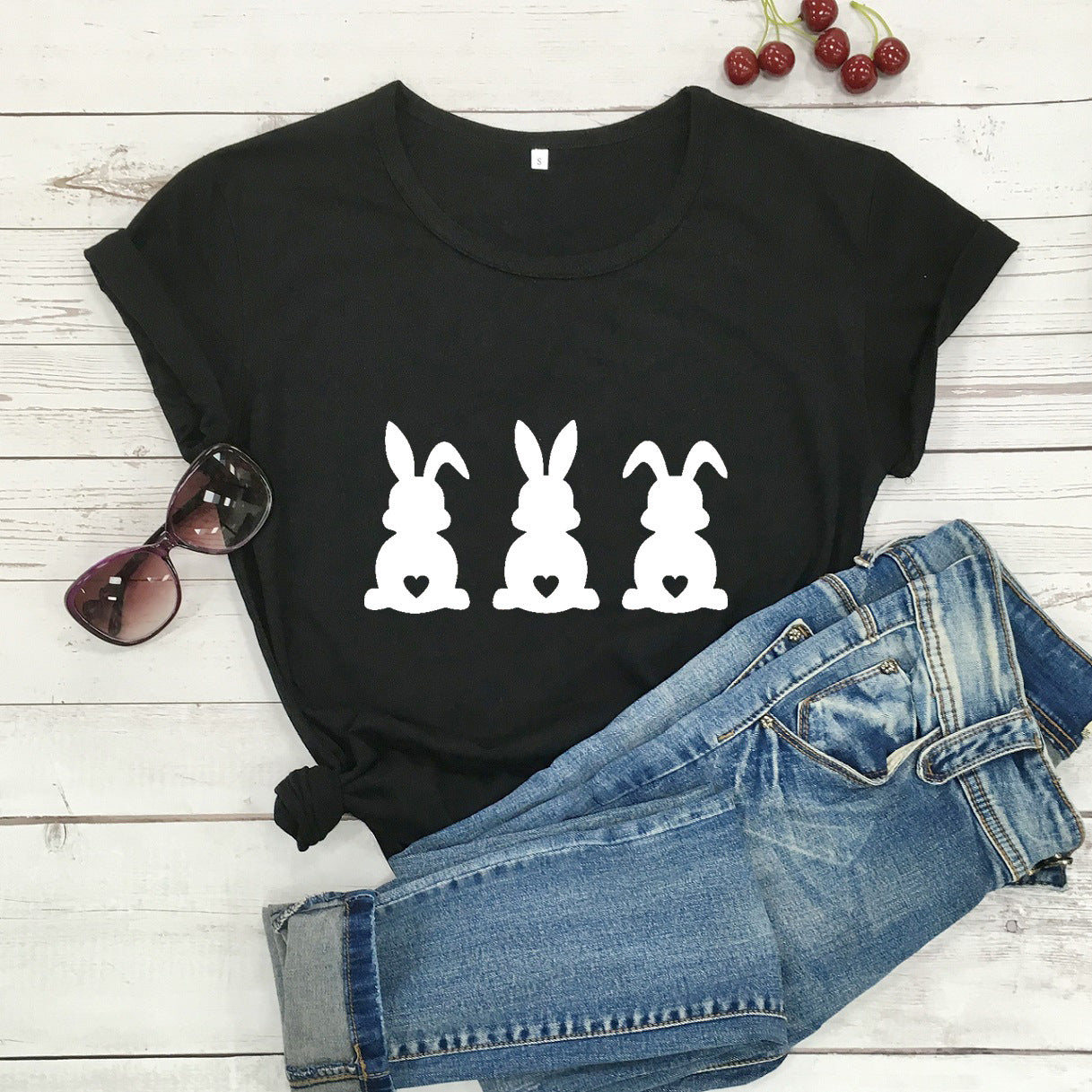 "Hop into Easter with the Cutest Bunny Print Tee!" My Store