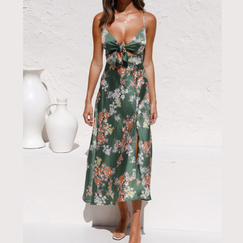Holiday Chic Sling Midi Dress – Effortless Elegance for Every Occasion