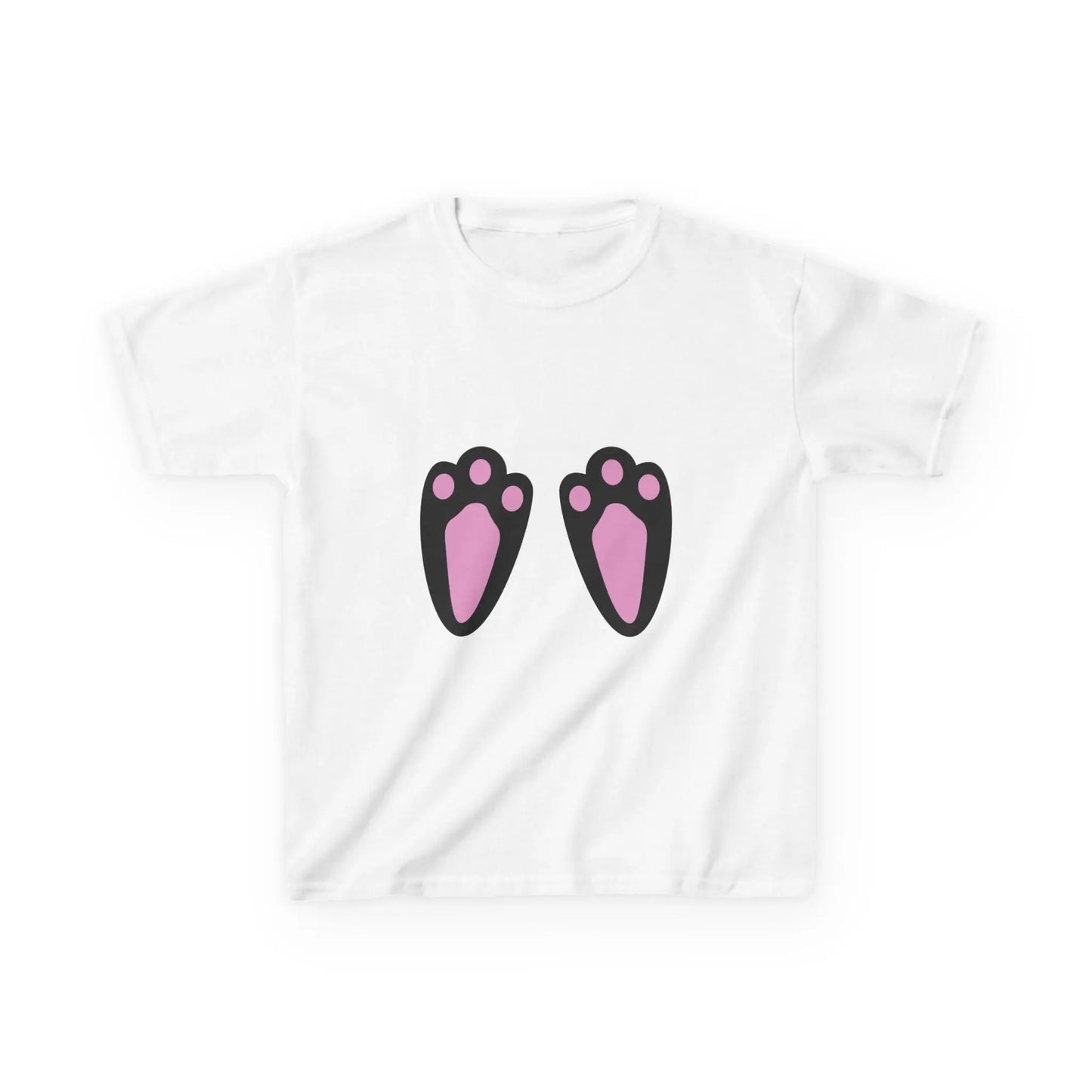 Easter Bunny Feet Kids Heavy Cotton Tee Printify