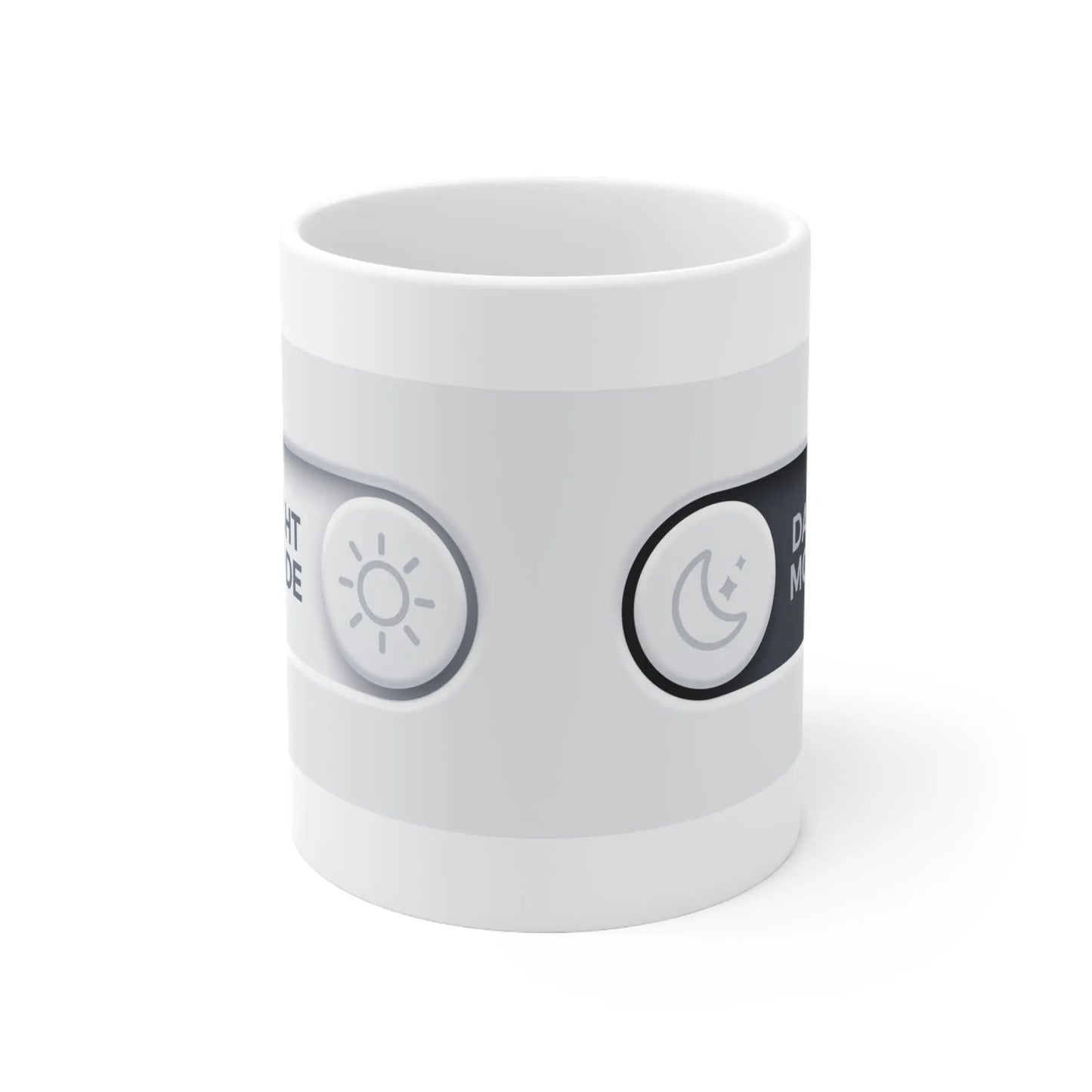 Light Dark White Mug, Color Changing Coffee Cup, 11oz Ceramic Tea Mug, Gift for Printify