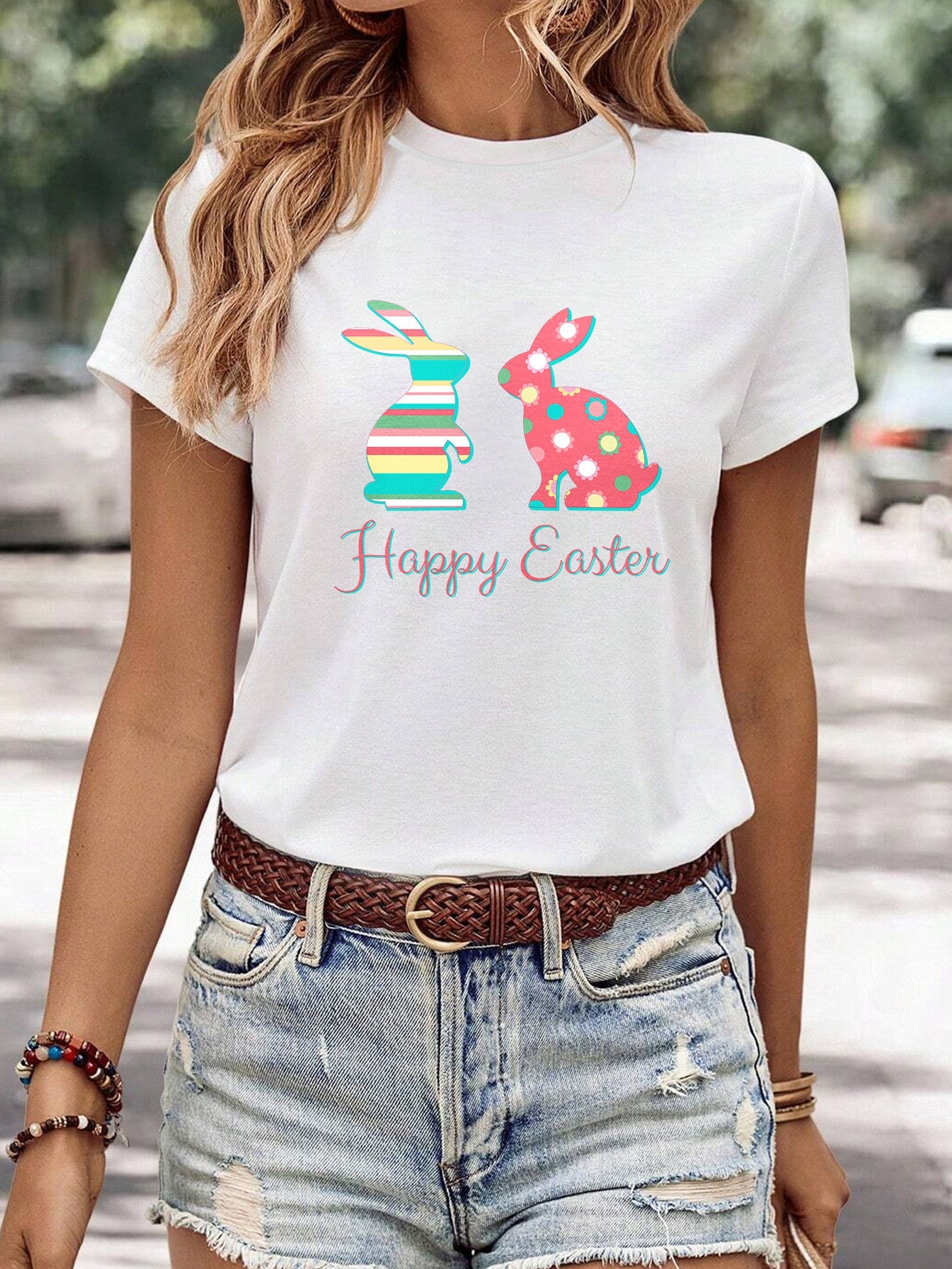 Celebrate Easter in Comfort & Style! With this Women's Short Sleeved Shirt My Store