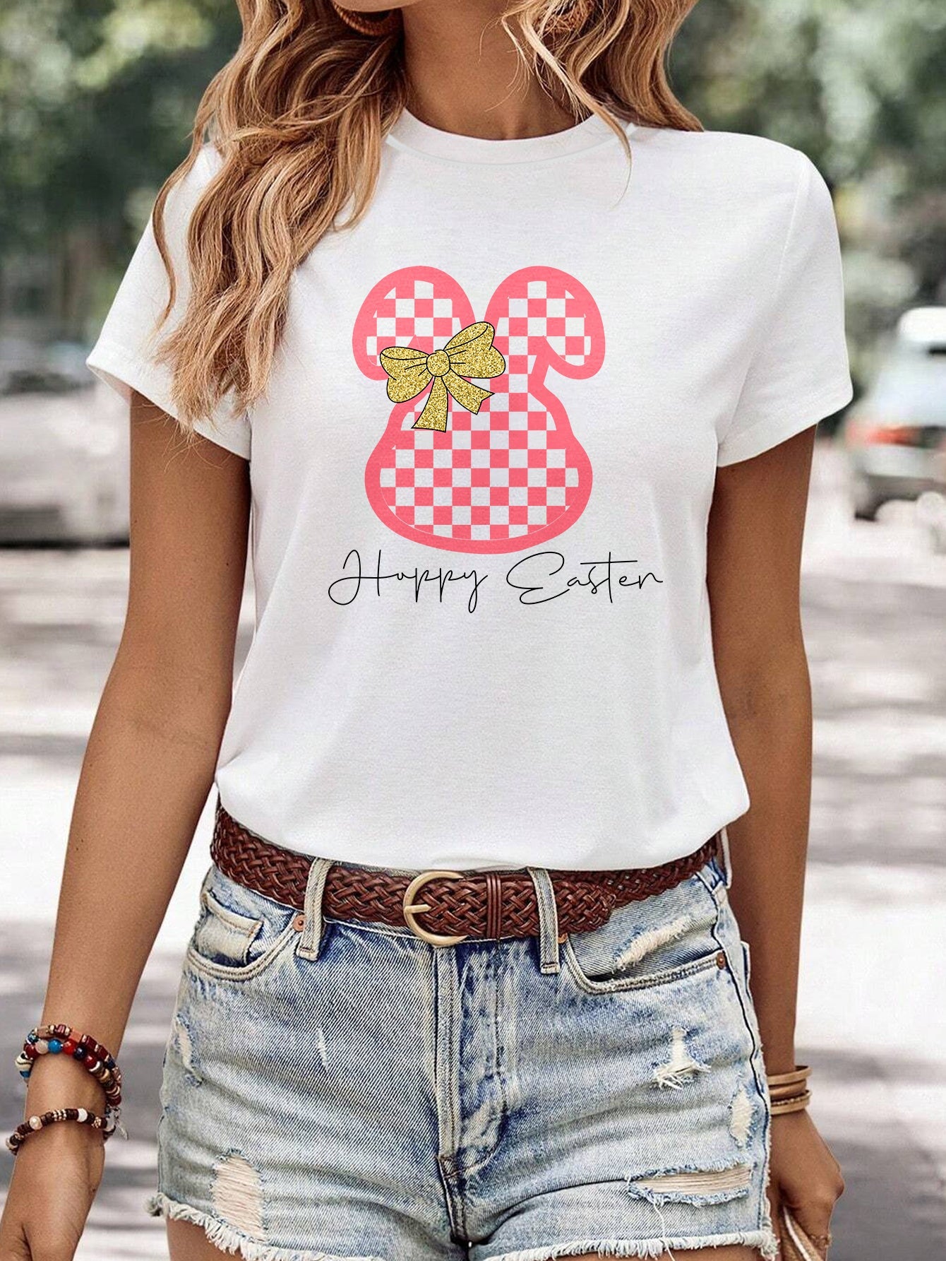 Celebrate Easter in Comfort & Style! With this Women's Short Sleeved Shirt My Store