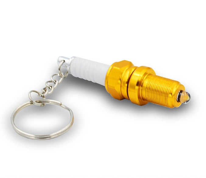 LED light spark plug keychain My Store