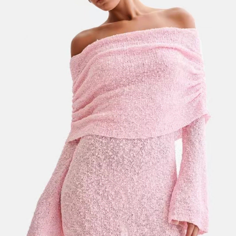 Effortlessly Chic – The Perfect Off-Shoulder Dress for Every Occasion! My Store
