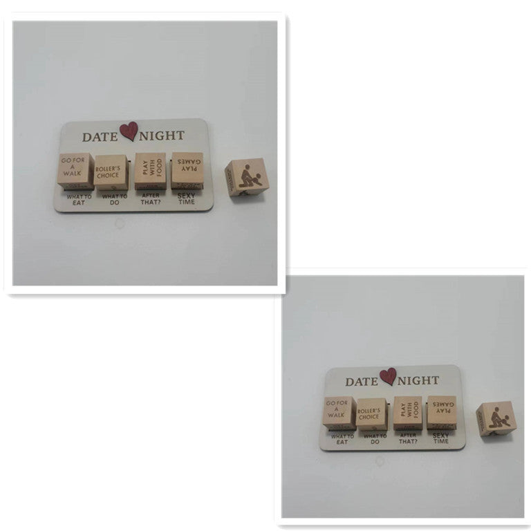 Wooden Date Night Dice – Fun & Romantic Game for Couples! My Store