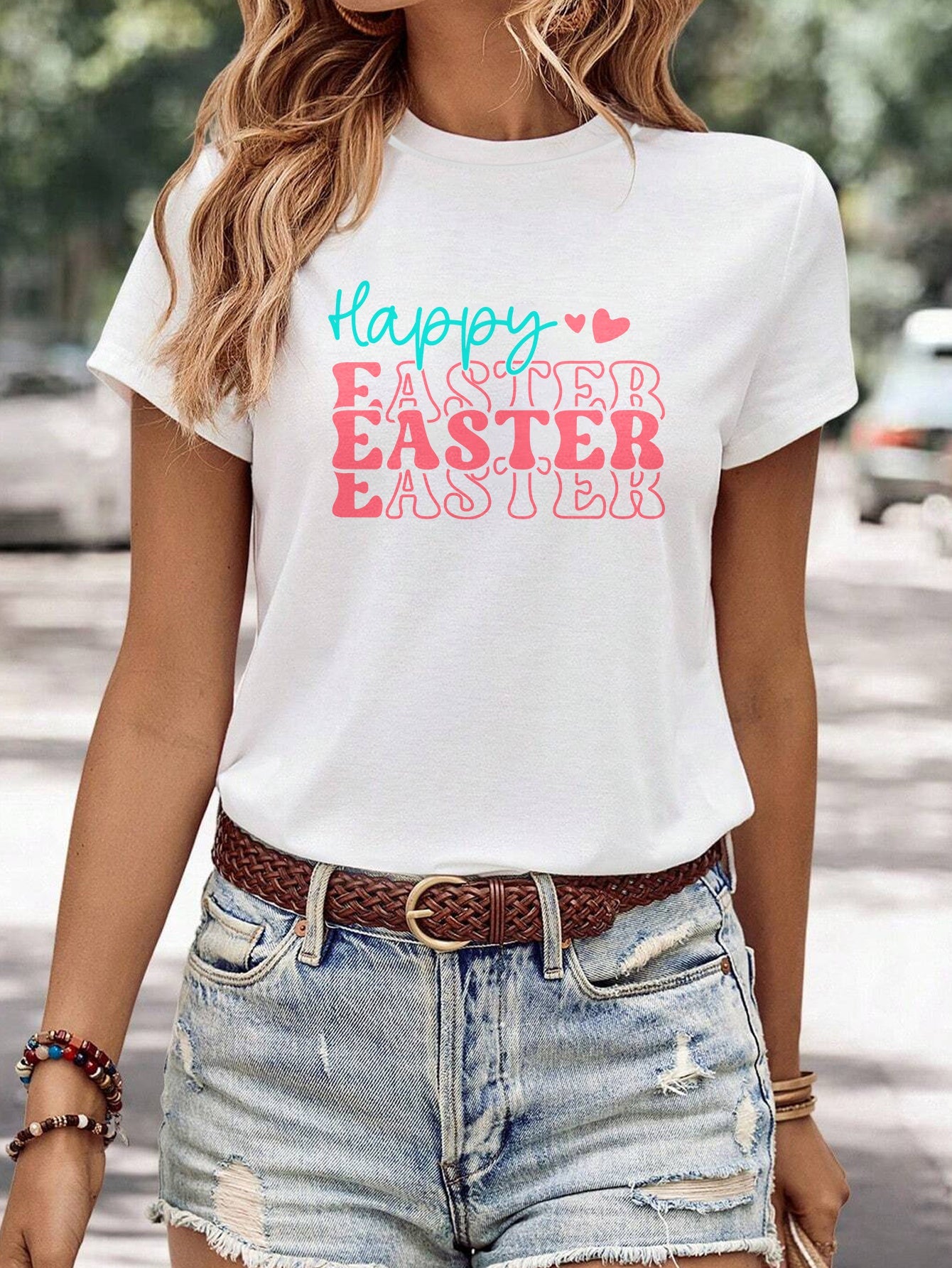 Celebrate Easter in Comfort & Style! With this Women's Short Sleeved Shirt My Store