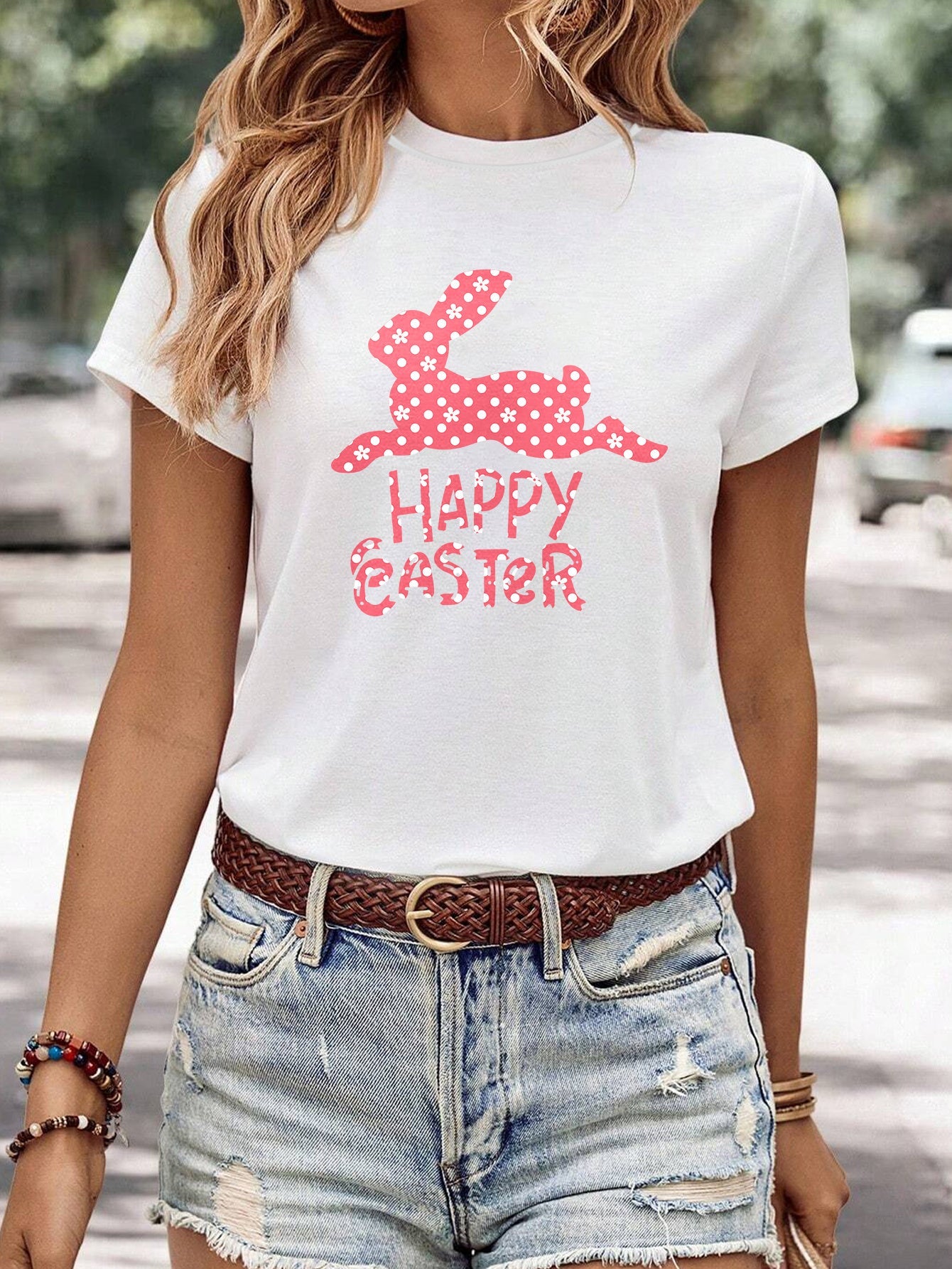 Celebrate Easter in Comfort & Style! With this Women's Short Sleeved Shirt My Store
