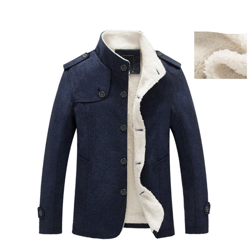 Winter men's stand collar jacket