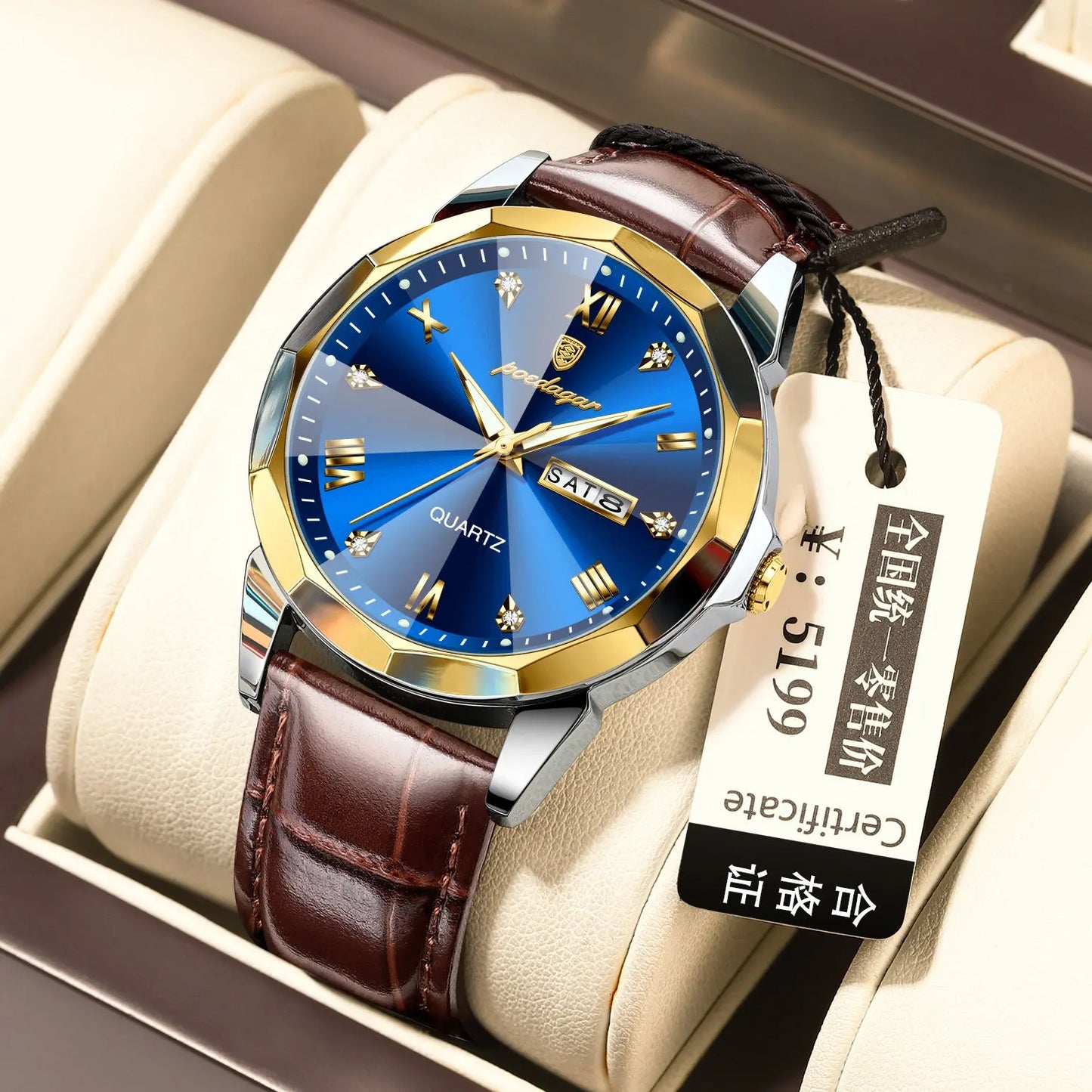 Belt Style Men's Waterproof Luminous Fashion Quartz Watch My Store