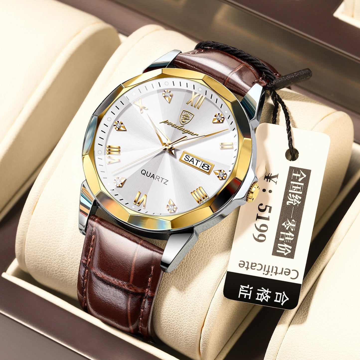 Belt Style Men's Waterproof Luminous Fashion Quartz Watch My Store