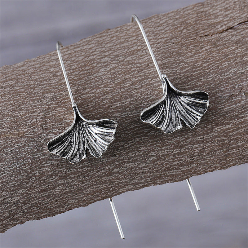 Personality Art Temperament Leaf Earrings My Store