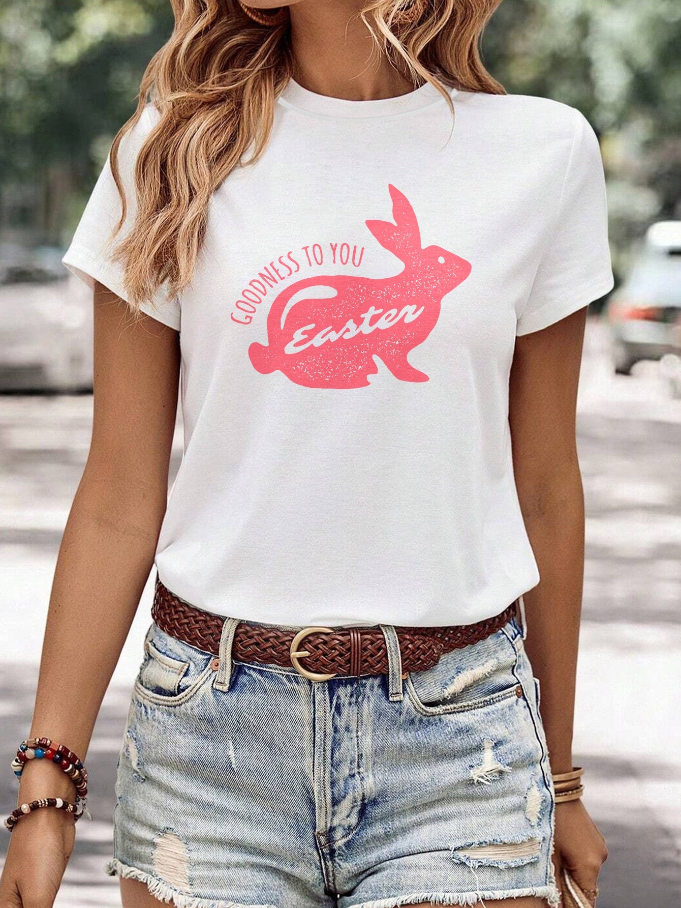 Celebrate Easter in Comfort & Style! With this Women's Short Sleeved Shirt My Store