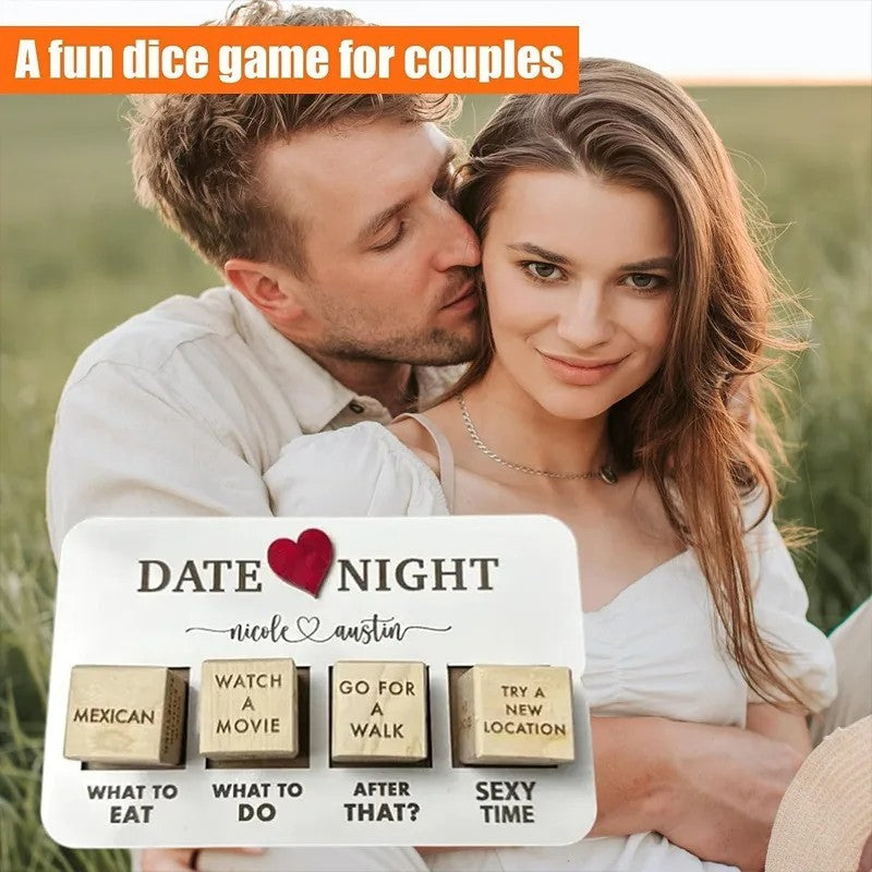 Wooden Date Night Dice – Fun & Romantic Game for Couples! My Store