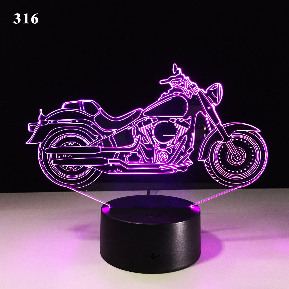 3D Motorcycle LED Lamp