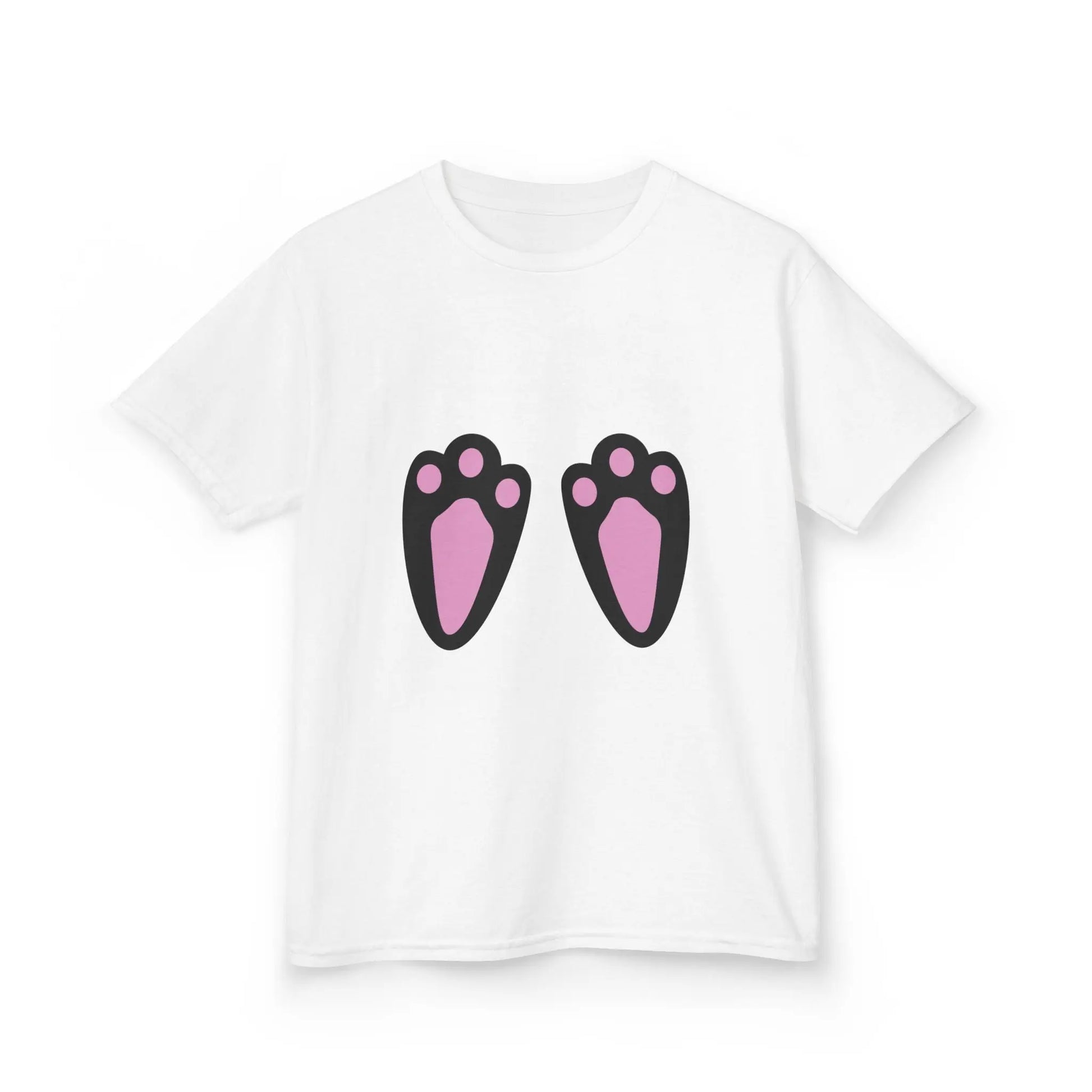 Easter Bunny Feet Kids Heavy Cotton Tee Printify