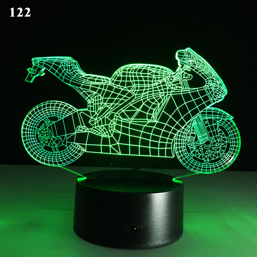 3D Motorcycle LED Lamp