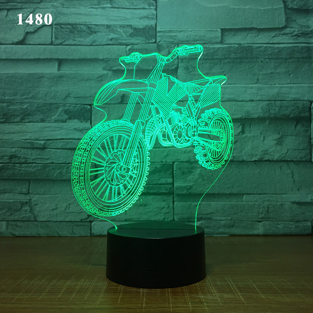 3D Motorcycle LED Lamp