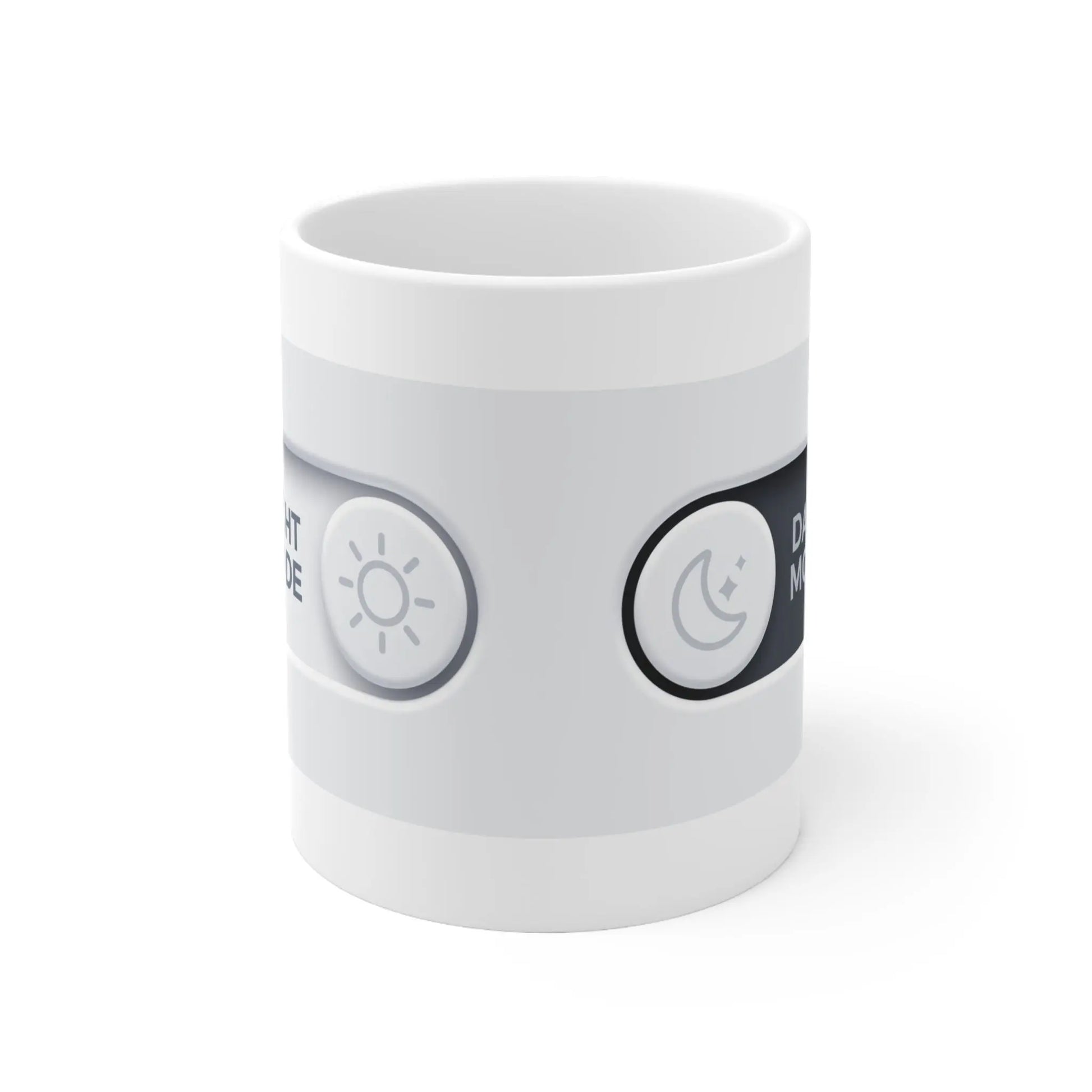 Light Dark White Mug, Color Changing Coffee Cup, 11oz Ceramic Tea Mug, Gift for Printify