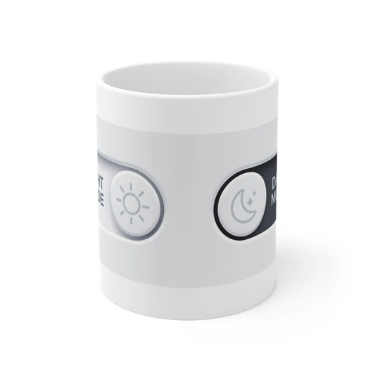 Light Dark White Mug, Color Changing Coffee Cup, 11oz Ceramic Tea Mug, Gift for Printify