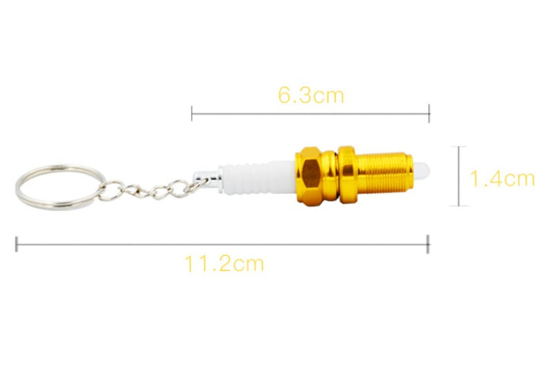 LED light spark plug keychain My Store