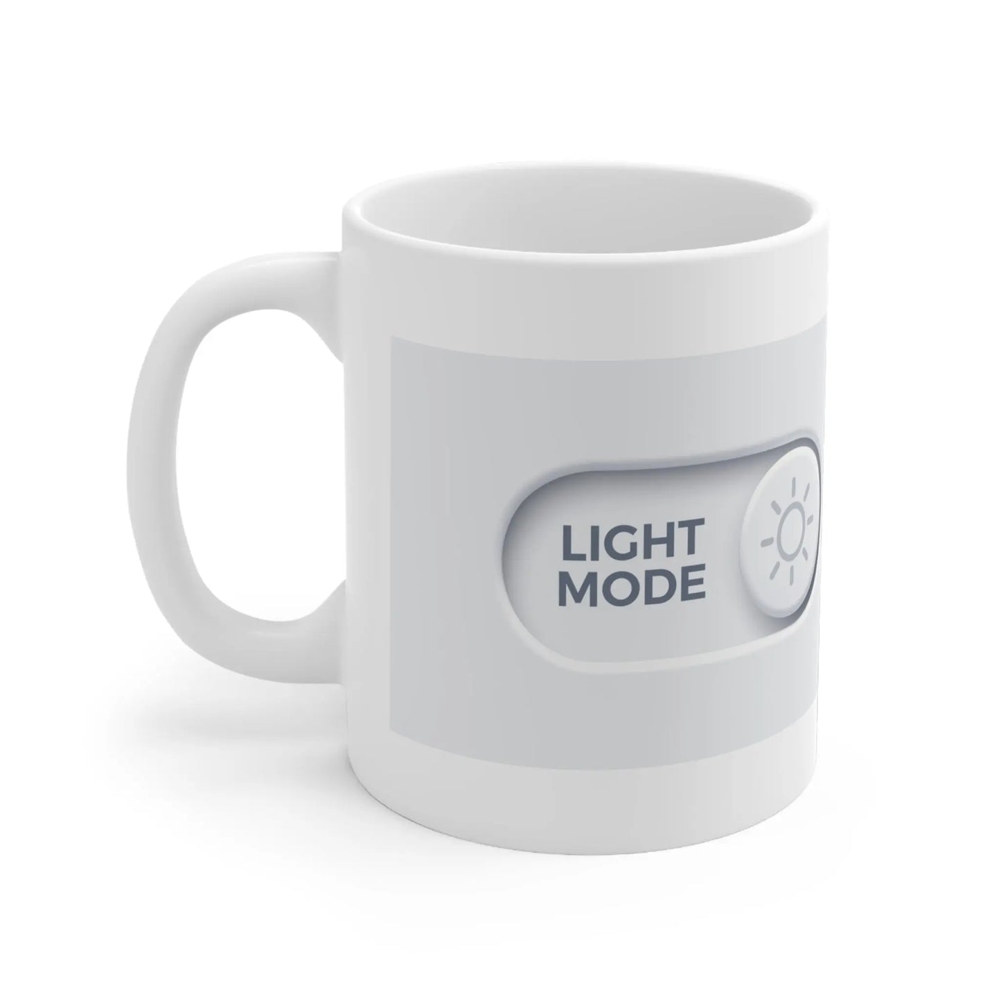 Light Dark White Mug, Color Changing Coffee Cup, 11oz Ceramic Tea Mug, Gift for Printify