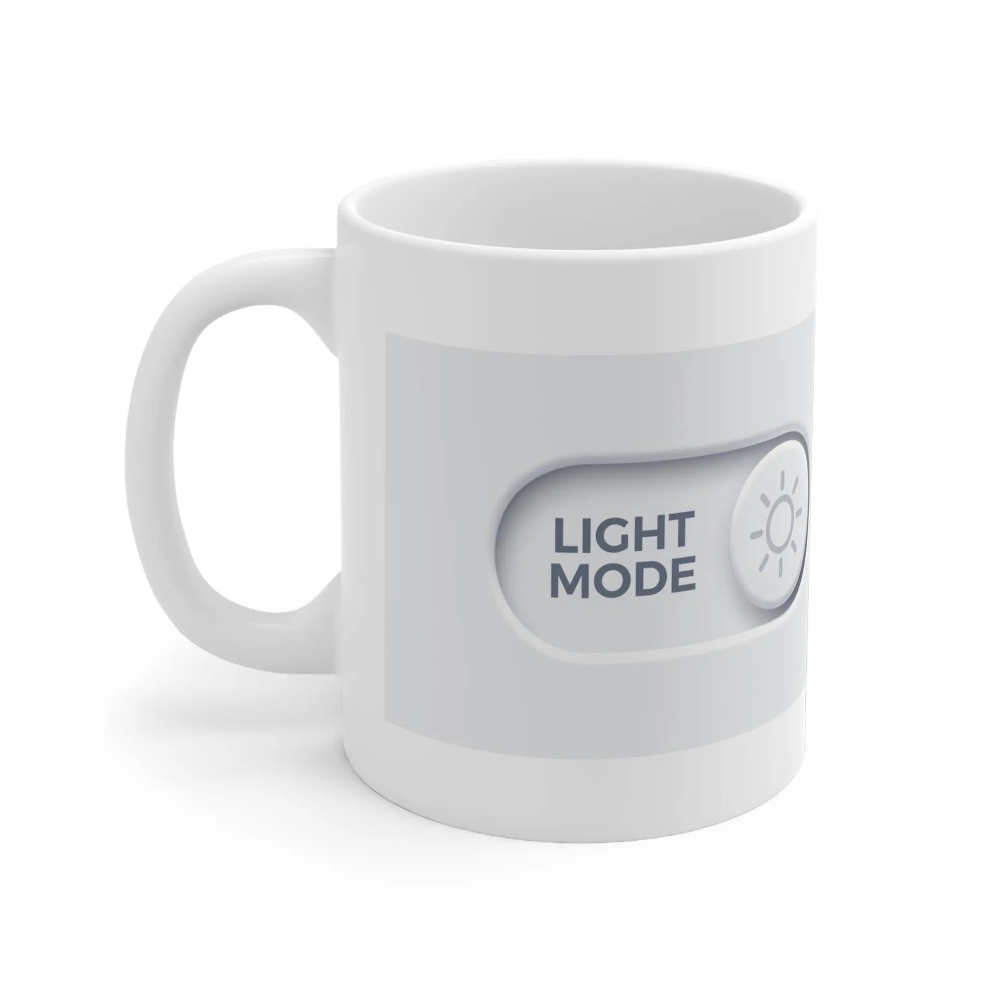 Light Dark White Mug, Color Changing Coffee Cup, 11oz Ceramic Tea Mug, Gift for Printify