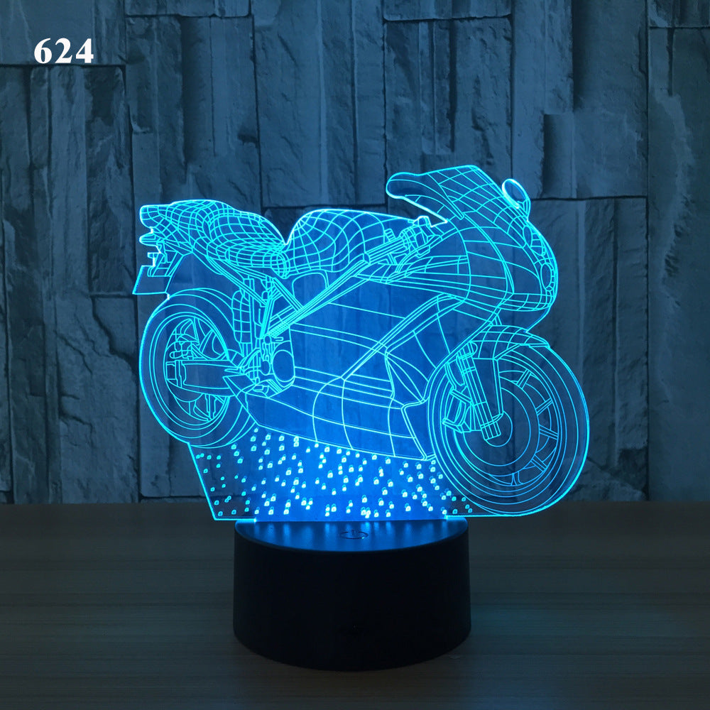 3D Motorcycle LED Lamp