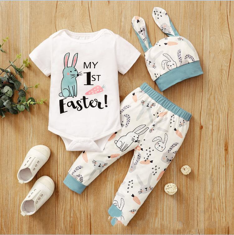 "Hop Into Easter with Our Cute Easter Rabbit Romper Set!"