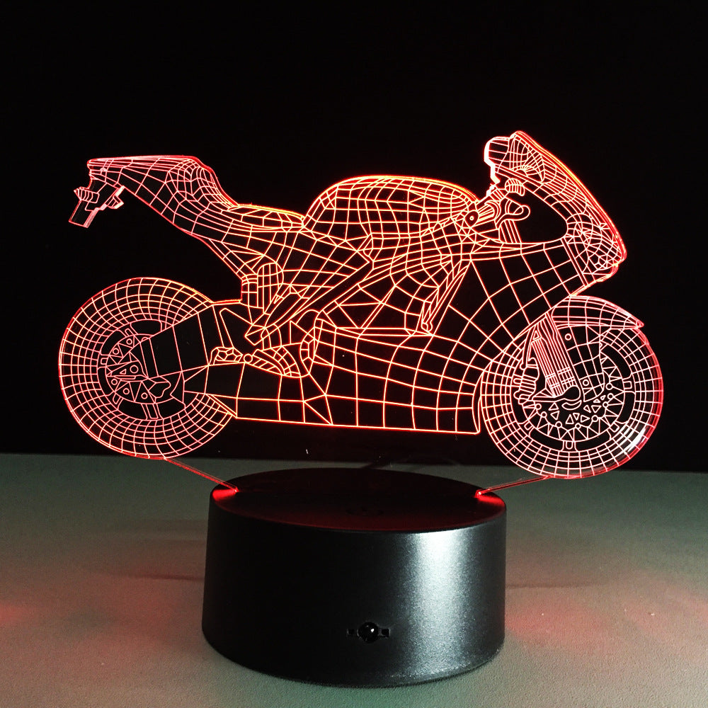 3D Motorcycle LED Lamp