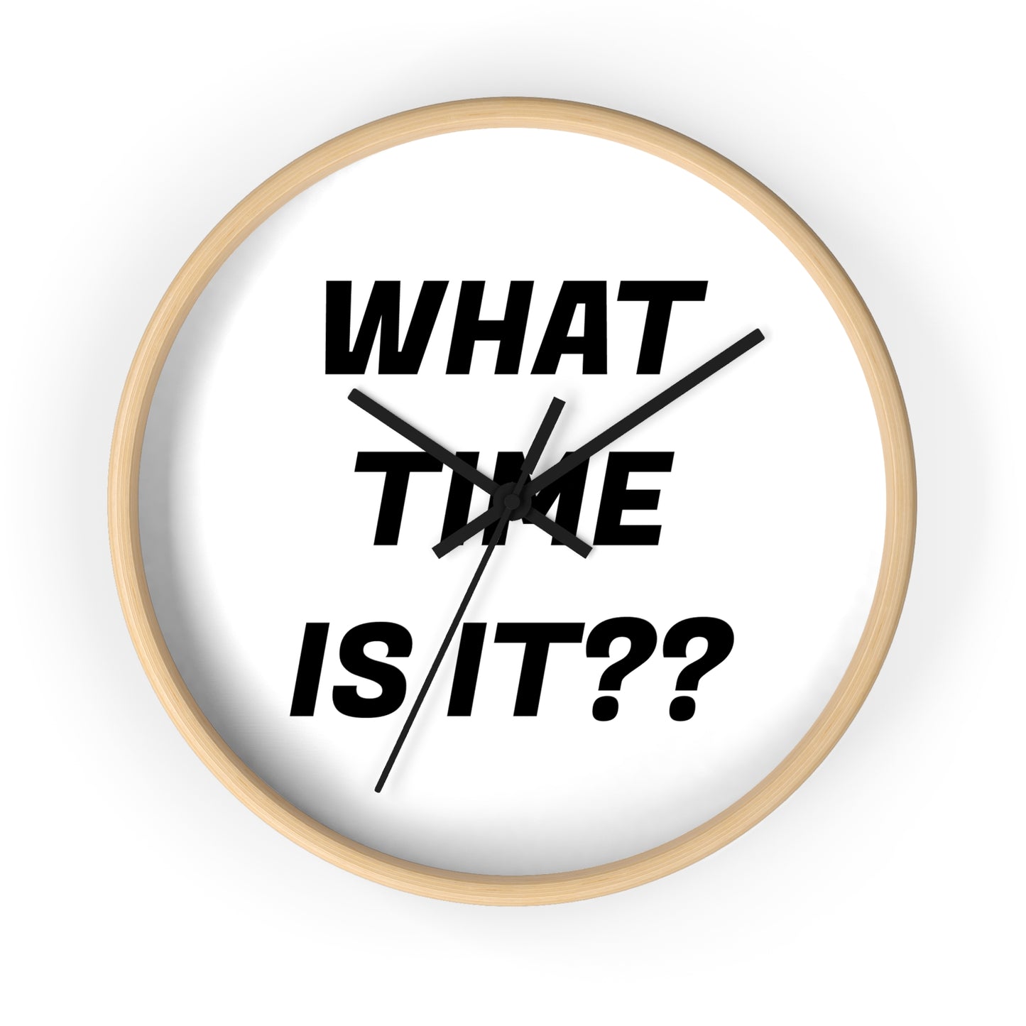 Funny What Time Is It Wall Clock