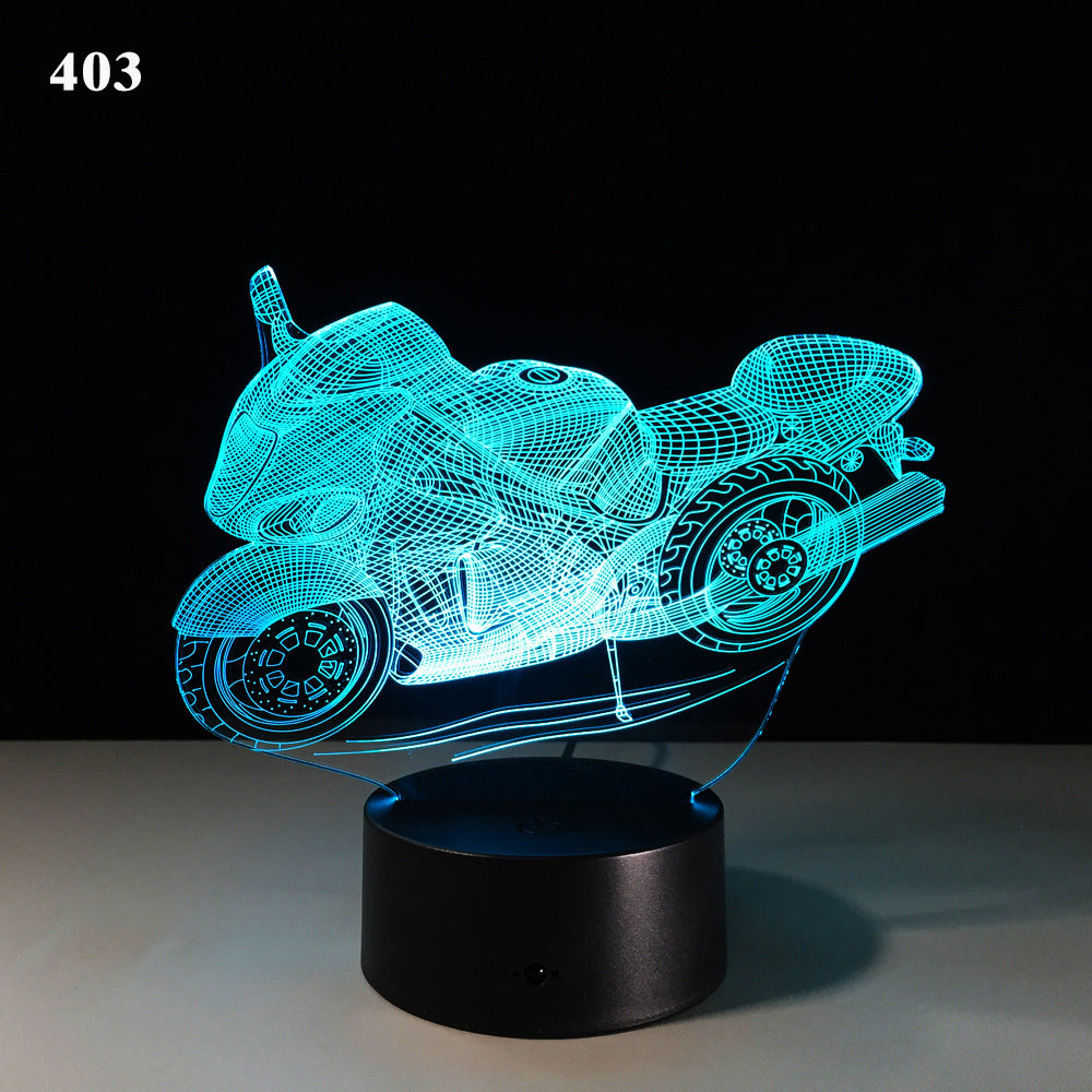 3D Motorcycle LED Lamp