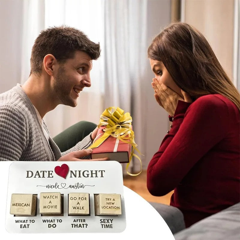 Wooden Date Night Dice – Fun & Romantic Game for Couples! My Store