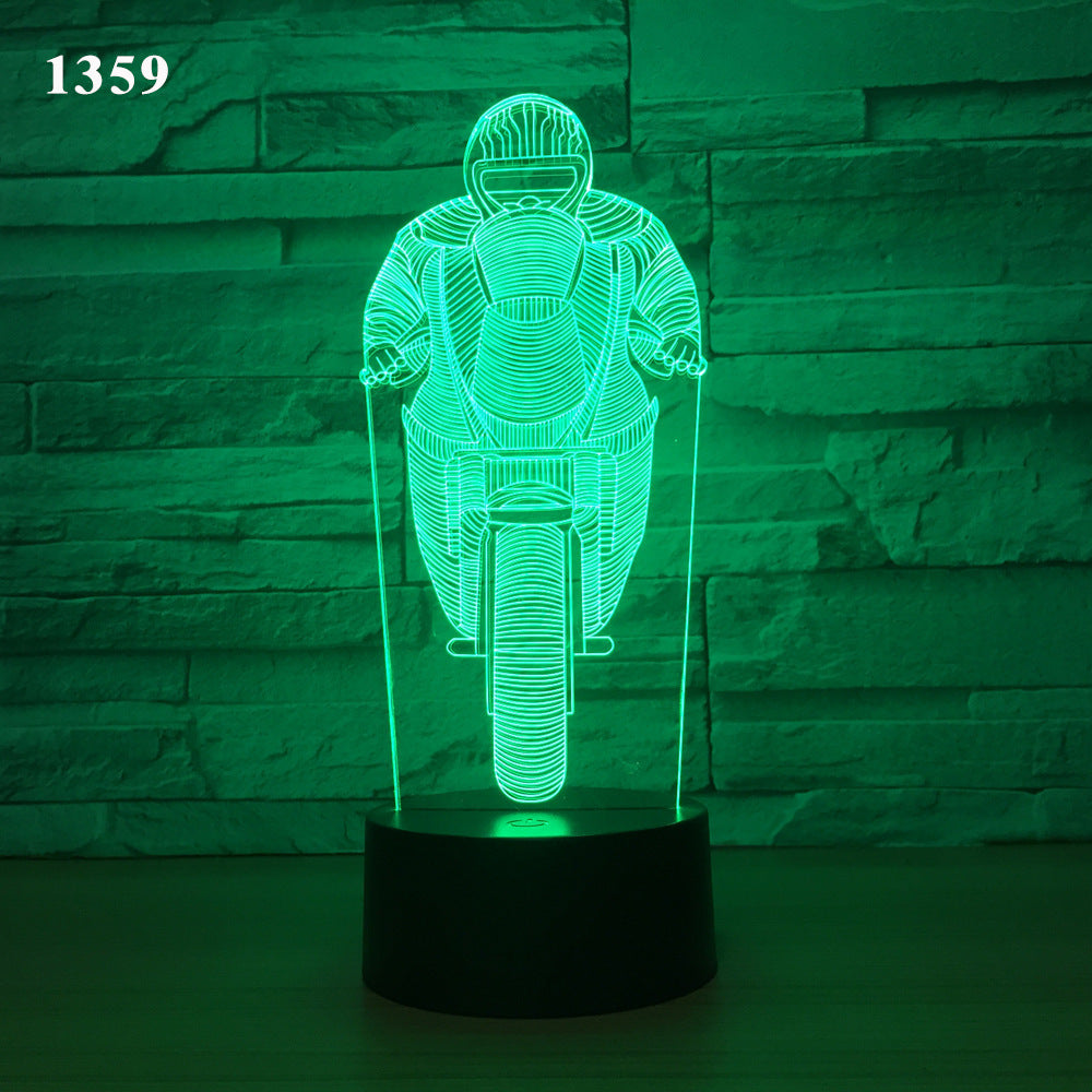 3D Motorcycle LED Lamp