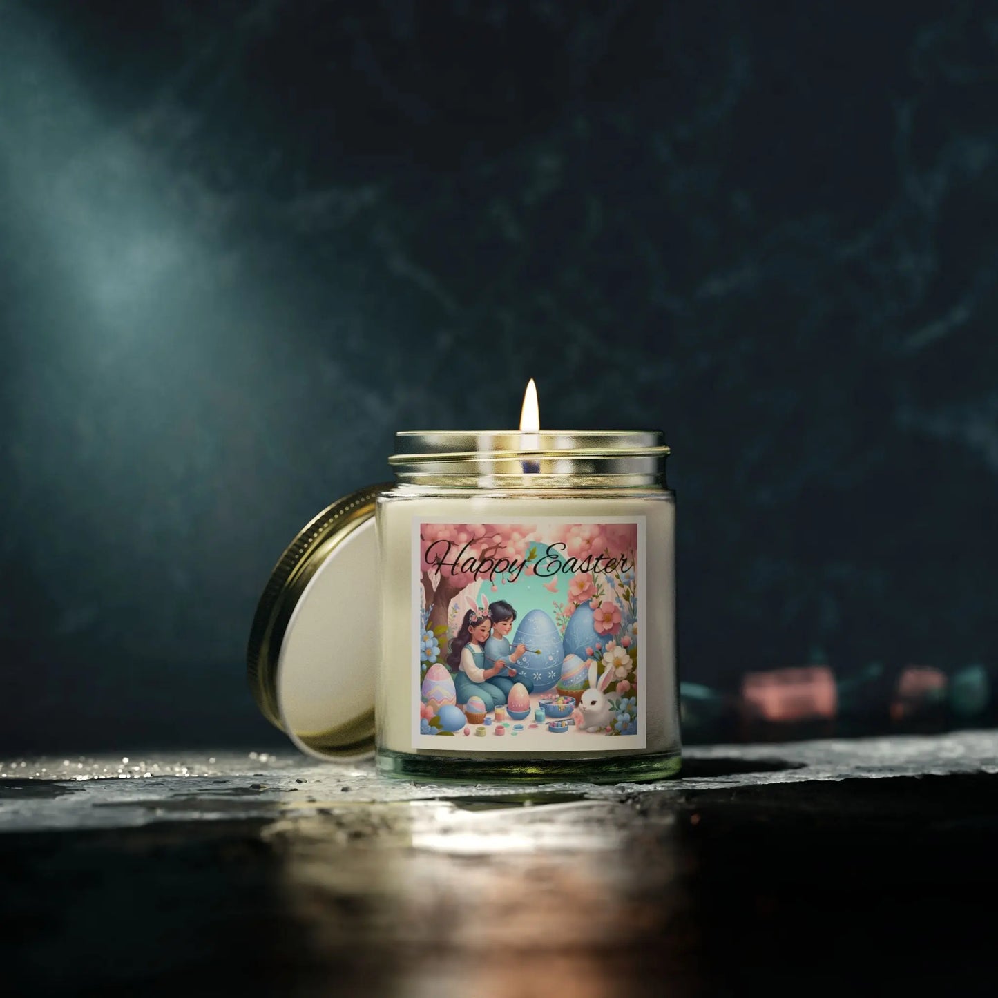 Scented Candles, Coconut Apricot Wax (4oz, 9oz) Printify