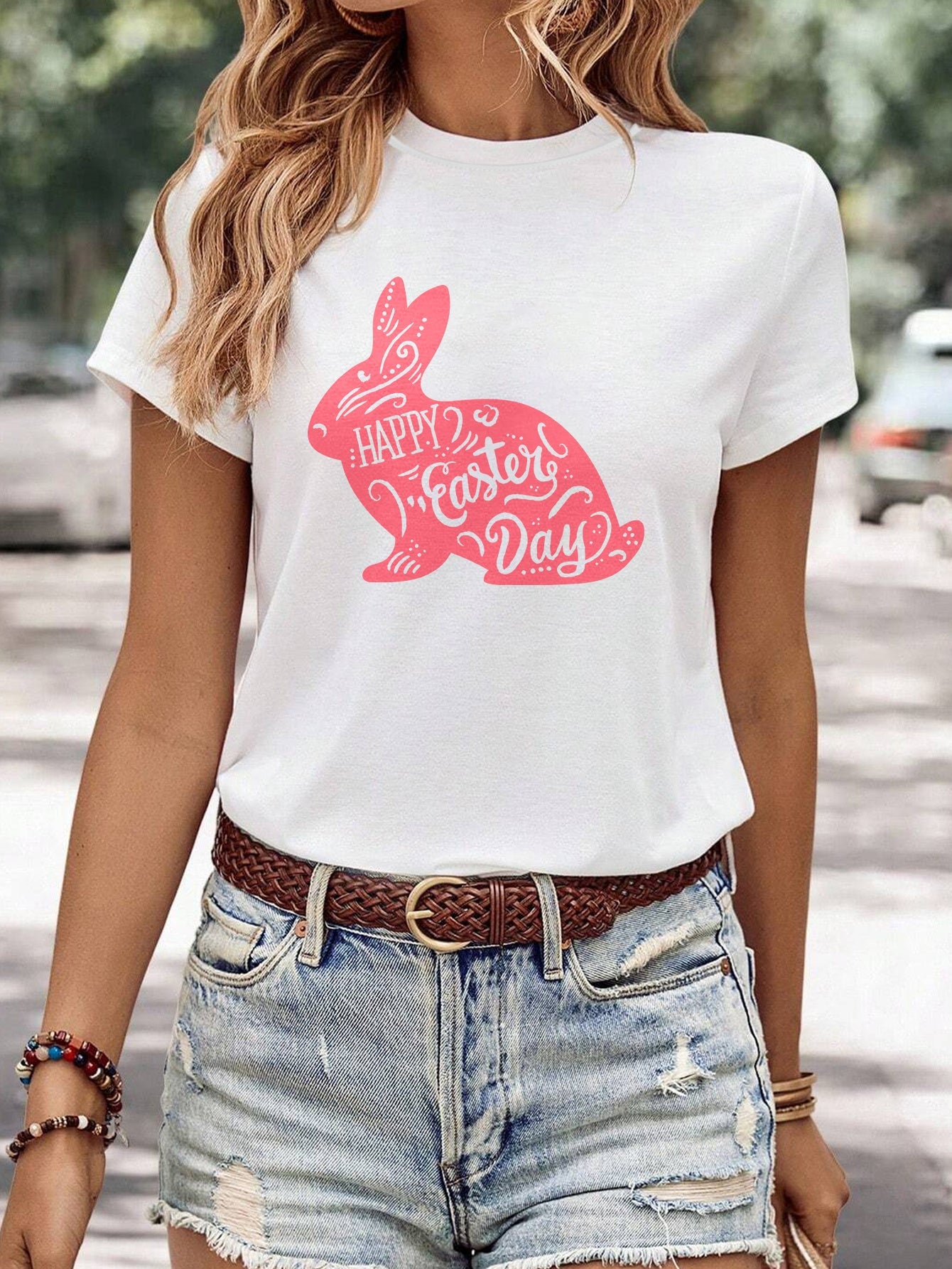 Celebrate Easter in Comfort & Style! With this Women's Short Sleeved Shirt My Store