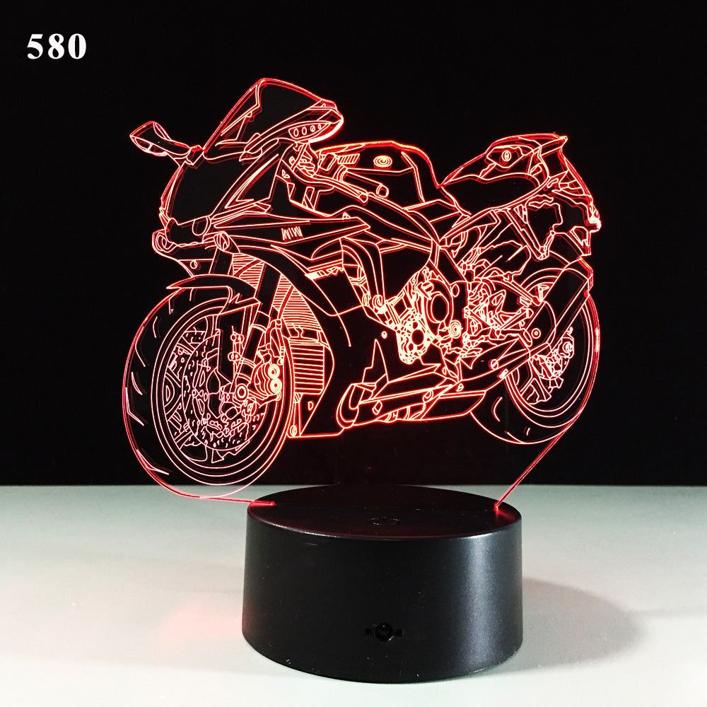 3D Motorcycle LED Lamp