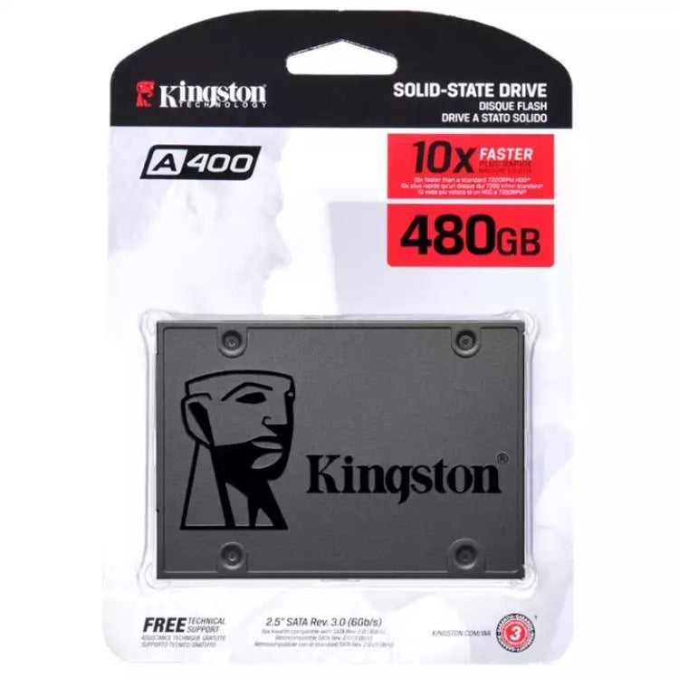 Kingston A400 SATA III 2.5" SSD – 120GB, 240GB, 480GB | Ultra-Fast Read/Write Speeds for Laptops & Desktops