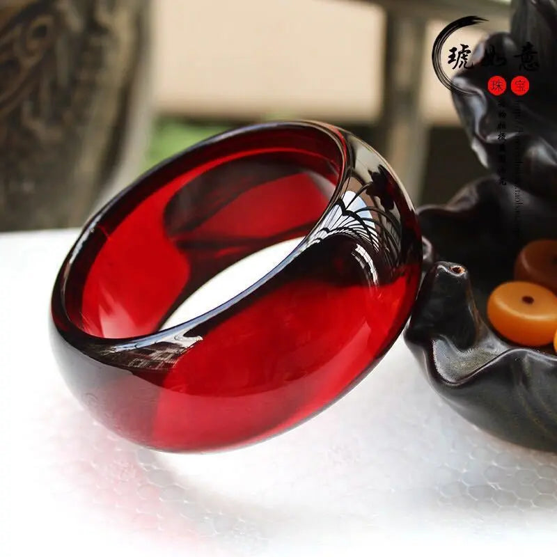 Baltic Blood Amber Bracelet Widen And Thicken My Store