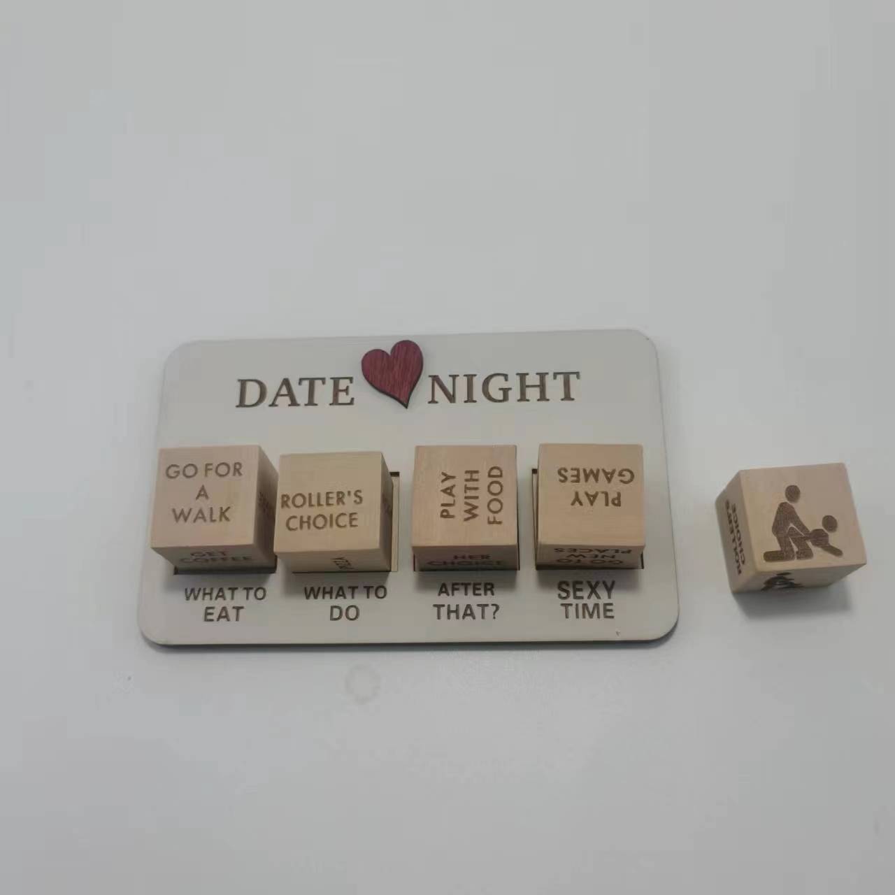 Wooden Date Night Dice – Fun & Romantic Game for Couples! My Store