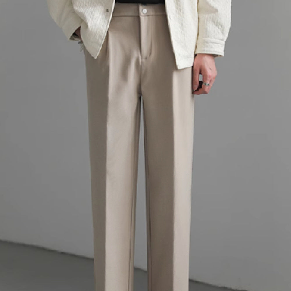 Men's Loose Straight Trousers Korean Style Trendy Suit Trousers