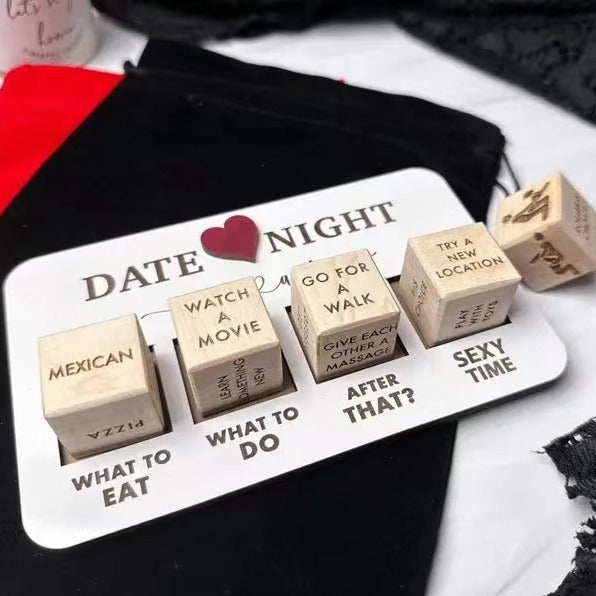 Wooden Date Night Dice – Fun & Romantic Game for Couples! My Store