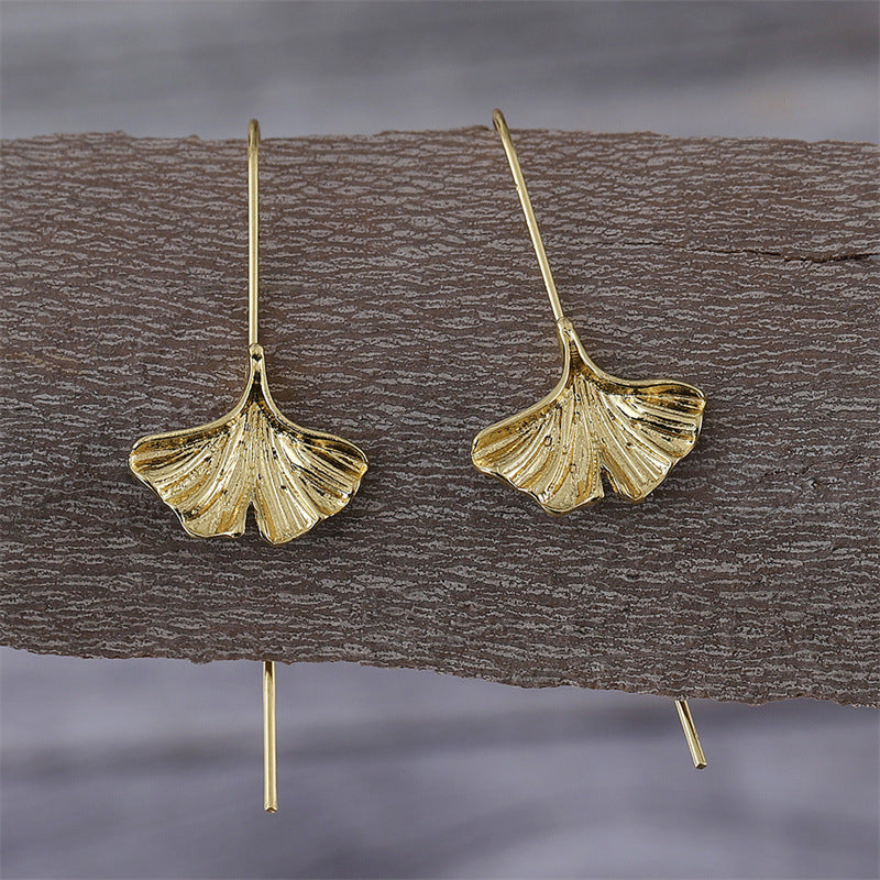 Personality Art Temperament Leaf Earrings My Store